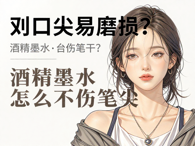 斜口笔尖易磨损？酒精墨水怎么选不伤笔尖？