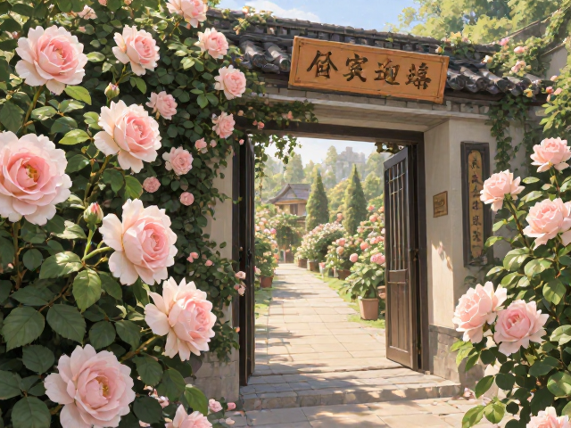 月季入口迎宾炼苗技巧，新手避坑指南，促根壮苗爆花
