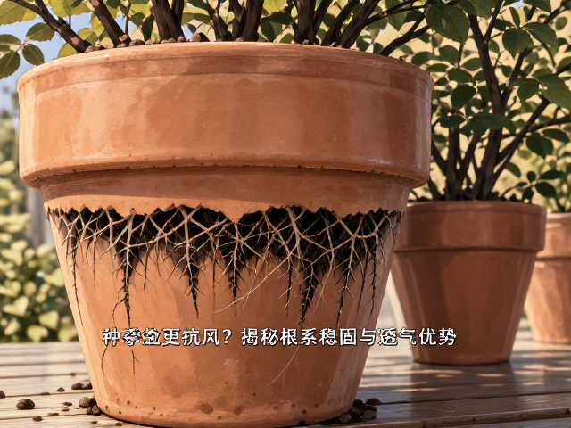月季种陶土盆更抗风？揭秘根系稳固与透气优势