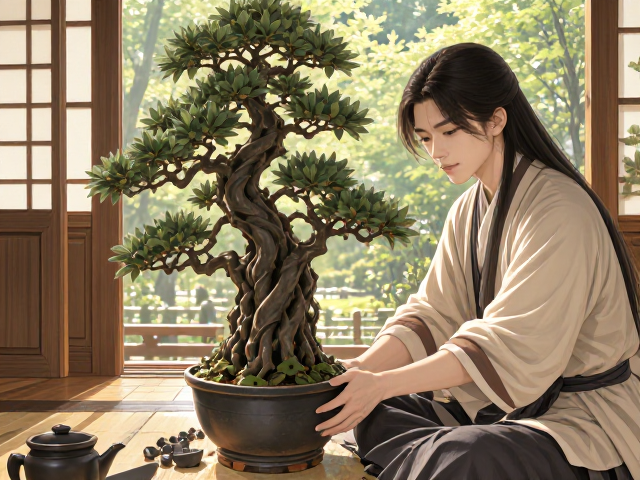 幸福树换盆指南,打造日式禅意居家风水布局