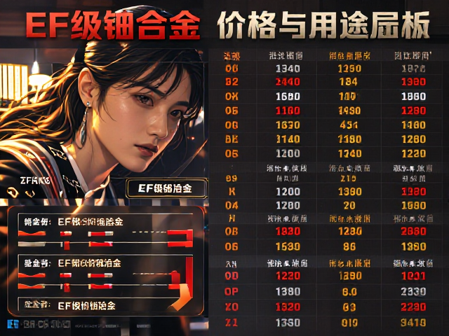 EF级钌合金是什么?极细EF钌合金价格与用途全解析