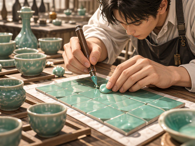 青釉配方与施釉工艺