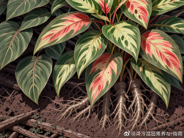 彩叶竹芋忌冷风直吹,保持土壤微湿养护指南