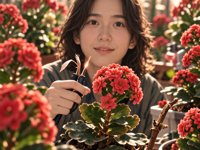 长寿花剪除病弱枝促花，精准花期预报技巧