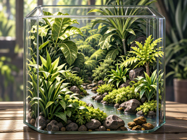 生态瓶怎么搭?清新翠绿,层次堆叠技巧,打造高颜值桌面微景观