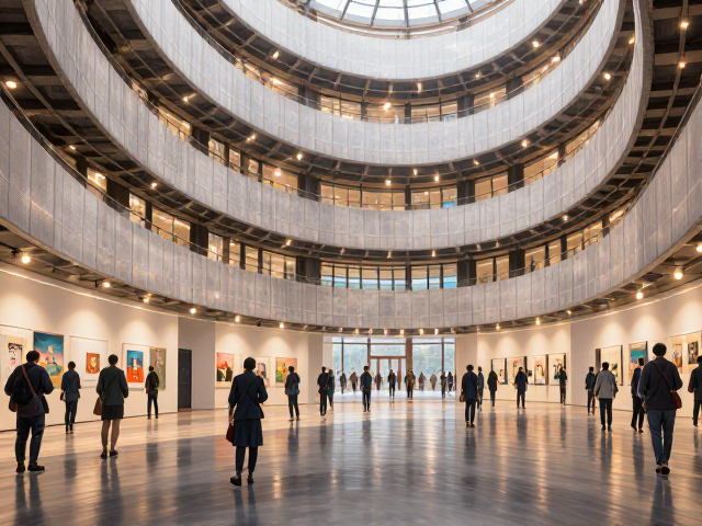 圆形艺术展陈设计，设计师群体的空间美学灵感指南