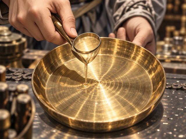复古金银平锤工艺，退火处理保留金属原始质感