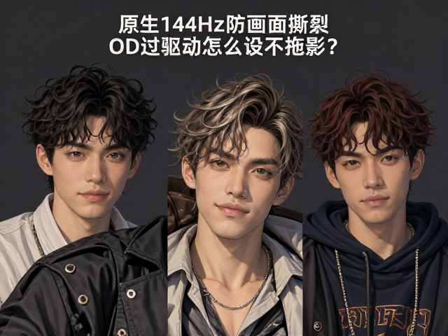 原生144Hz防画面撕裂,OD过驱动怎么设不拖影?