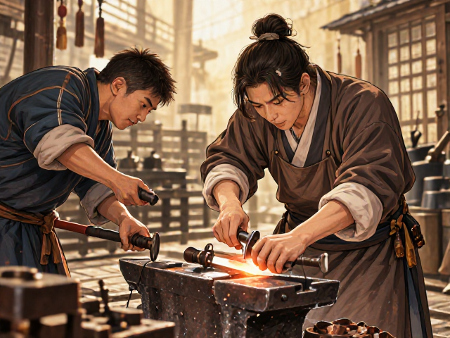 邓家刀手工锻打系列,川东传统铁匠铺打造,重心靠前更跟手