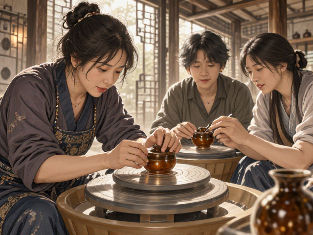 非遗传承人手作,古法素烧釉烧,地方窑口独特风格鉴赏