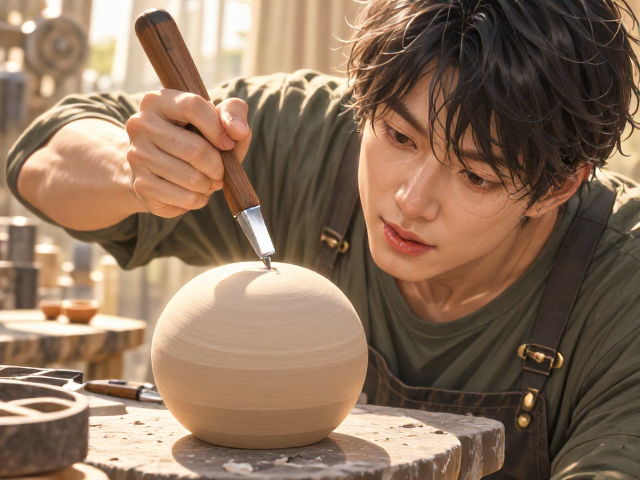 雕刻工具使用指南，保持坯体稳定，避免用力过度折断刀头