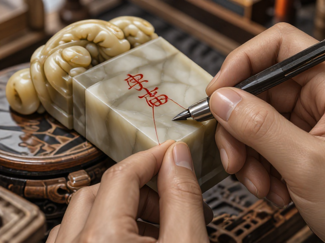 寿山石镶嵌补嵌修复技巧，打造博古图古韵之美
