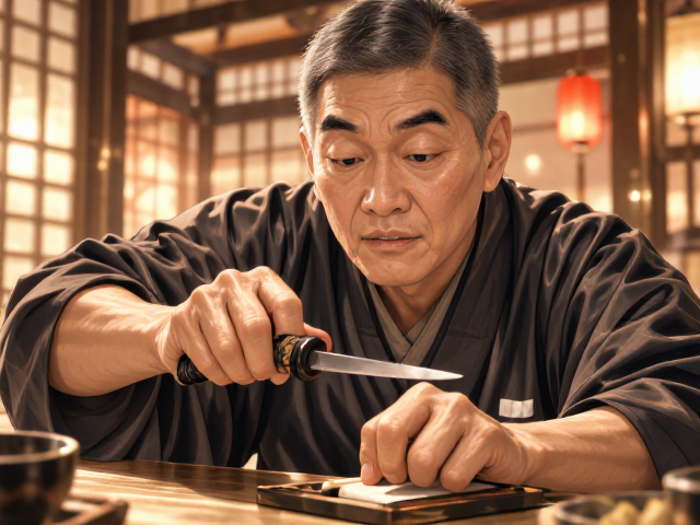 堺实光霞面,传统工艺士传承的匠心之作