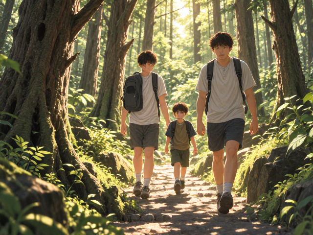 青少年郊野公园徒步，释放压力，促进深度睡眠的亲子好去处