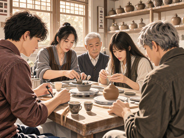 深入陶艺工作室开放日,解锁非遗技艺互动体验