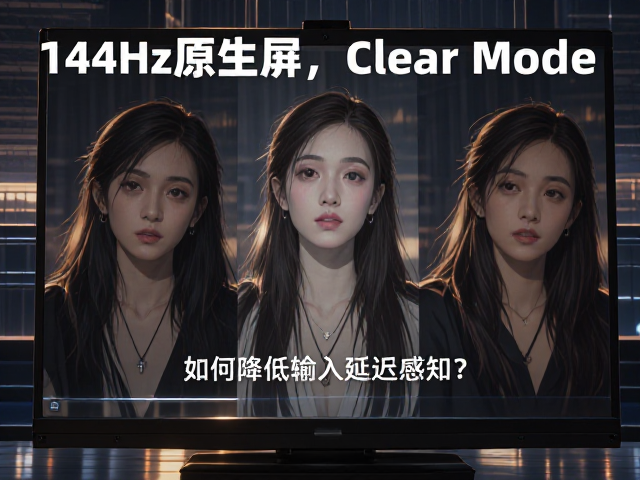 144Hz原生屏,Clear Mode,如何降低输入延迟感知?