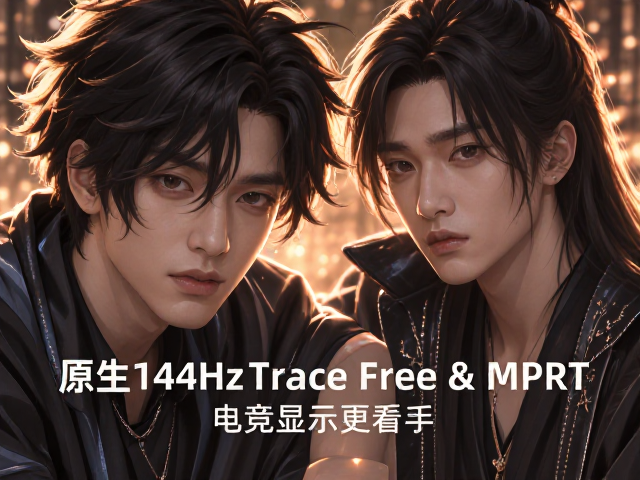 原生144Hz配Trace Free与MPRT，告别拖影残影，电竞显示更跟手