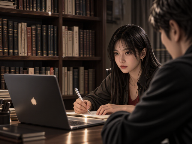 书房配色指南，黑色钟表搭配专注色调，营造空间延伸感