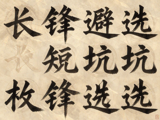 长锋短锋行草大字怎么选?书法入门避坑指南与实战技巧