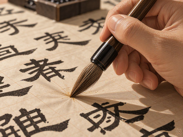 长锋毛笔配隶书魏碑，笔根深度解析与书写技巧全攻略