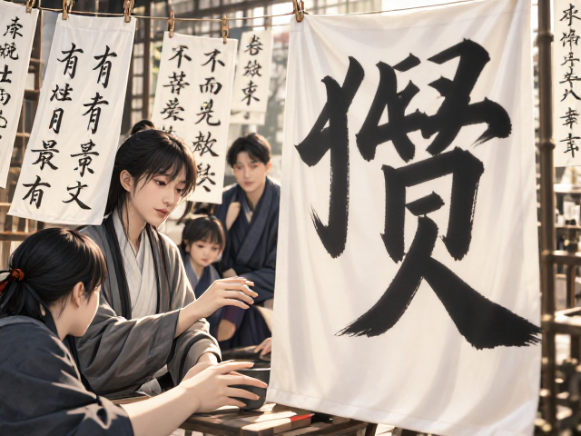 小楷与擘窠大字悬挂晾干技巧,防皱防卷,保护墨迹完整