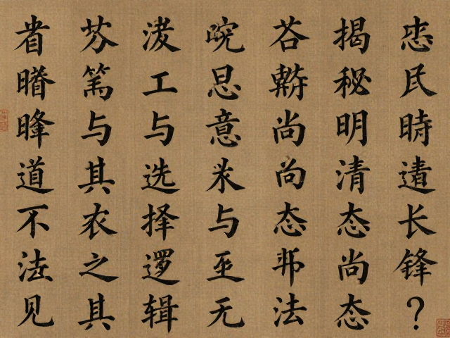 小楷大字选长锋？揭秘明清尚态书法用笔与工具选择逻辑