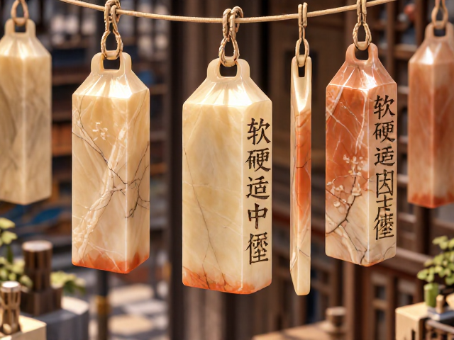 篆书印章石料选购指南，软硬适中最佳，悬挂晾干防裂技巧