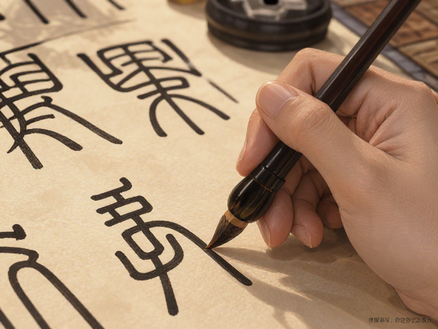 篆书案头小字并笔技巧,提升书法细节与章法美感