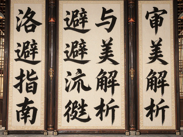 篆书厅堂大字怎么挂?洛笔书法避坑指南与审美解析