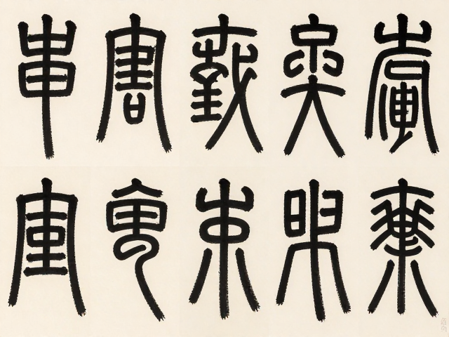 篆书行书讲究锋颖,软硬适中笔法解析与实用技巧