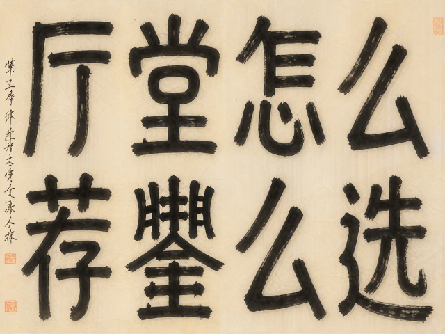 厅堂篆书大字怎么选?篆隶推荐狼毫笔,写出版面大气
