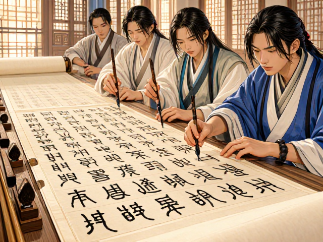 篆书长卷创作指南，辨其毫料，详解笔法与章法精髓