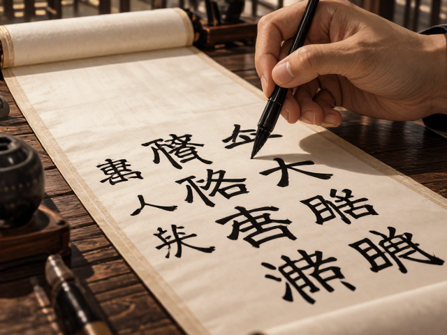 长锋篆书长卷创作技法,笔法解析与布局技巧