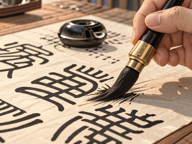 篆书吴笔保养指南,定期修剪笔锋,延长使用寿命