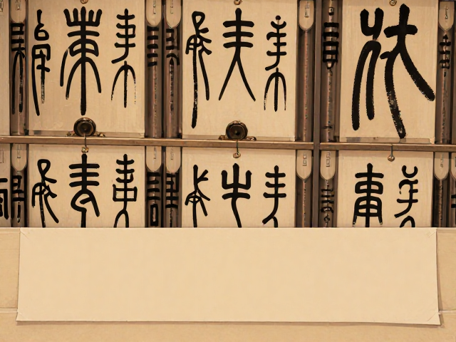 洛笔篆书,避光防潮收纳技巧,让古韵字画长久保鲜
