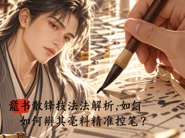 篆书散锋技法解析,如何辨其毫料精准控笔?