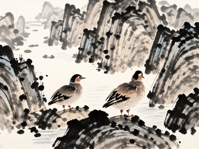 黄宾虹花鸟画气韵解析，笔墨背后的东方美学意境