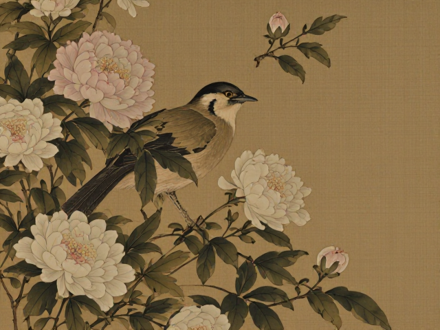 花鸟册页意境，高清古画赏析，提升审美与家居格调