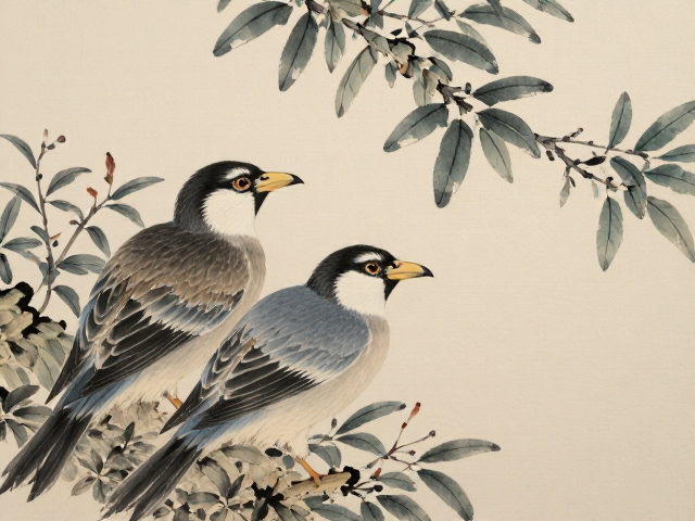 没骨花鸟画技法详解，宣纸特性与水墨晕染的绝美融合