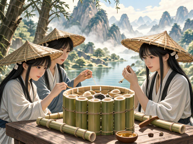 竹笔帽防霉防潮技巧，打造清新山水意境文房雅趣