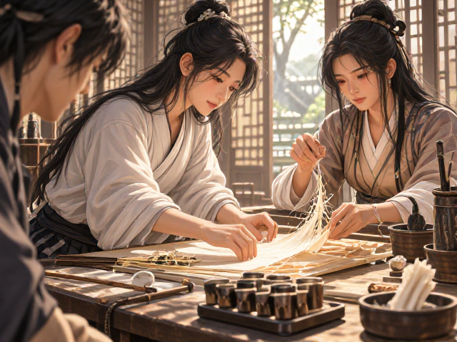 生宣纸为何薄如蝉翼?揭秘青檀树皮造纸核心工艺