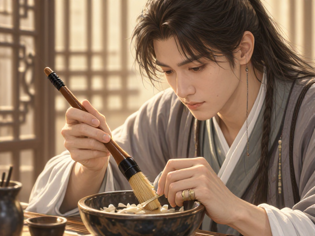 择毫黄鼠狼毛笔保养,避免暴晒防开裂