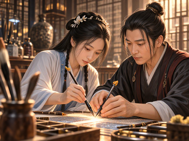 山东潍坊宣笔,择毫工艺揭秘,古法毛笔制作与收藏指南