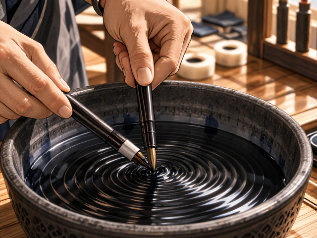 日本熊野和笔入墨前为何要泡发?揭秘现代工业化生产下的传统工艺