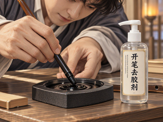 开笔去胶剂与墨块研磨液,价格低廉,高效清洁不伤笔