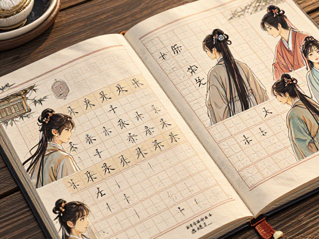 儿童启蒙练字套装推荐，古典中式硬笔字帖，让孩子写好中国字