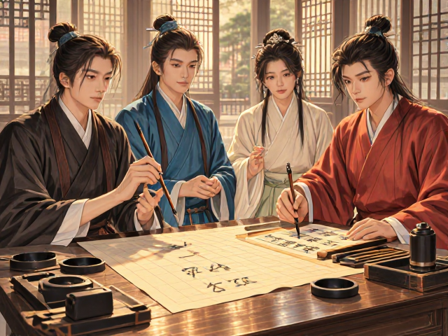 古典中式君子四艺，精选练字套装，修身养性必备