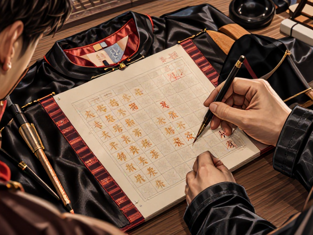 丝绸内衬练字套装，民间节礼习俗中的文化馈赠