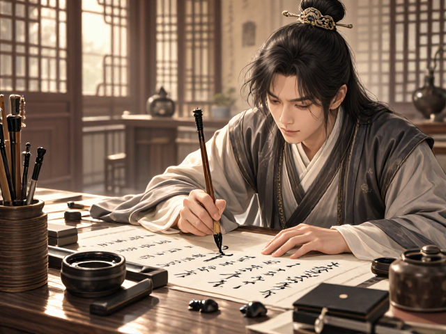 明清文人雅趣练字套装,节日限定版,古韵墨香提升书写格调