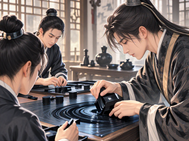浙墨胶法工艺揭秘，如何制作深黑乌黑顶级墨锭？